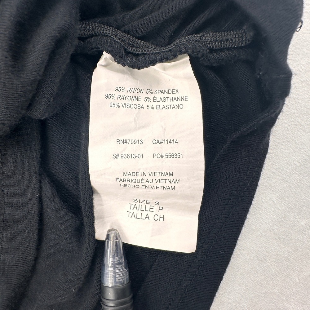 Motherhood Maternity Black Ruched Wrap Tunic Top Long Sleeve Size Small - Picture 6 of 8